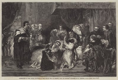 El Lecho de Muerte de Roberto, Rey de Nápoles de Alfred W. Elmore